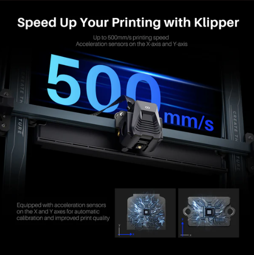 ELEGOO Impresora 3D Neptune-4MAX FDM firmware Klipper extrusora directa