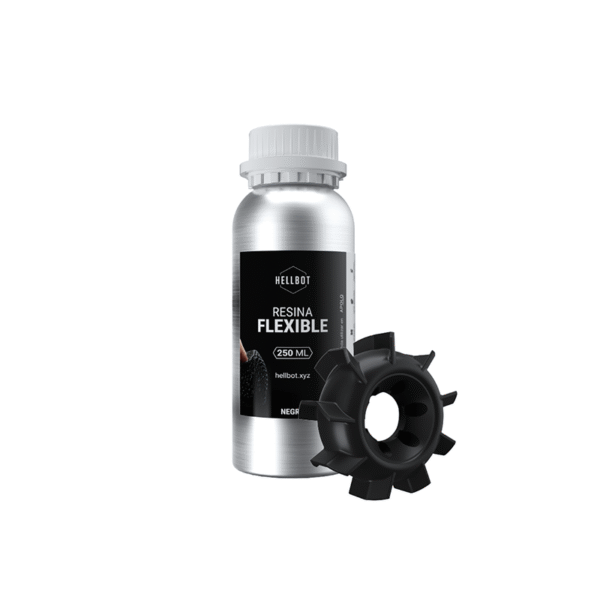 Resina 3D Hellbot Flexible Negra 250ml