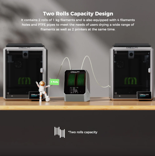 Space Pi Plus, for 2 roll filament